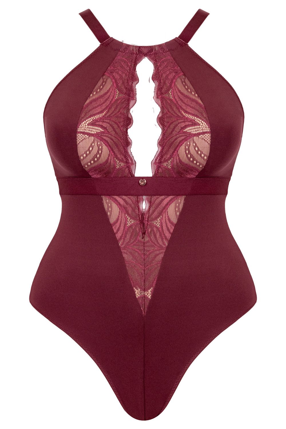 Scantilly by Curvy Kate Indulgence Lace Body Oxblood