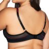 Ava Lingerie Intense UW Soft Side Support Bra Black-thumb Underwired, non-padded mesh balcony bra. 65-105, D-L AV2122-BLK