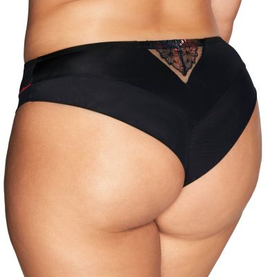 Ava Lingerie Intense Brazilian Thong Black  M/38 - 3XL/46 AV2122/B-BLK