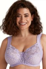 Jacquard & Lace UW Bra Lavender