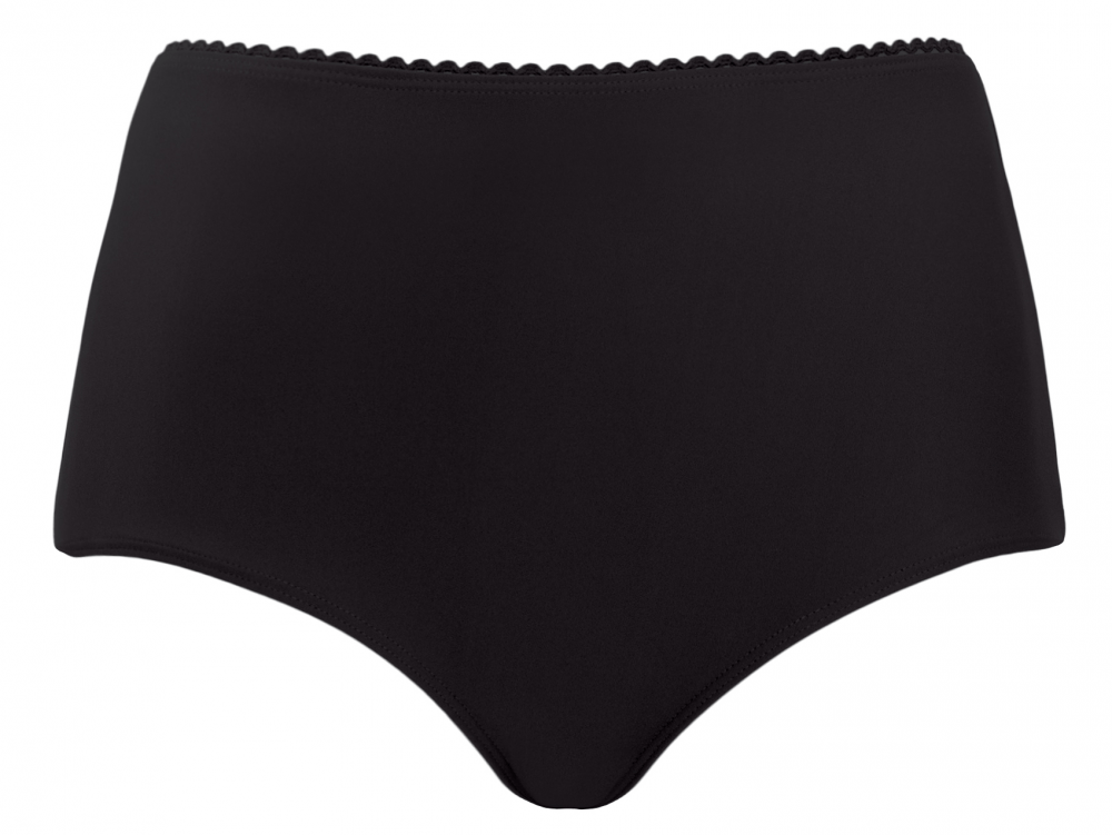 Curvy Kate Swimwear Jetty High Waist Bikini Brief Black | Lumingerie ...