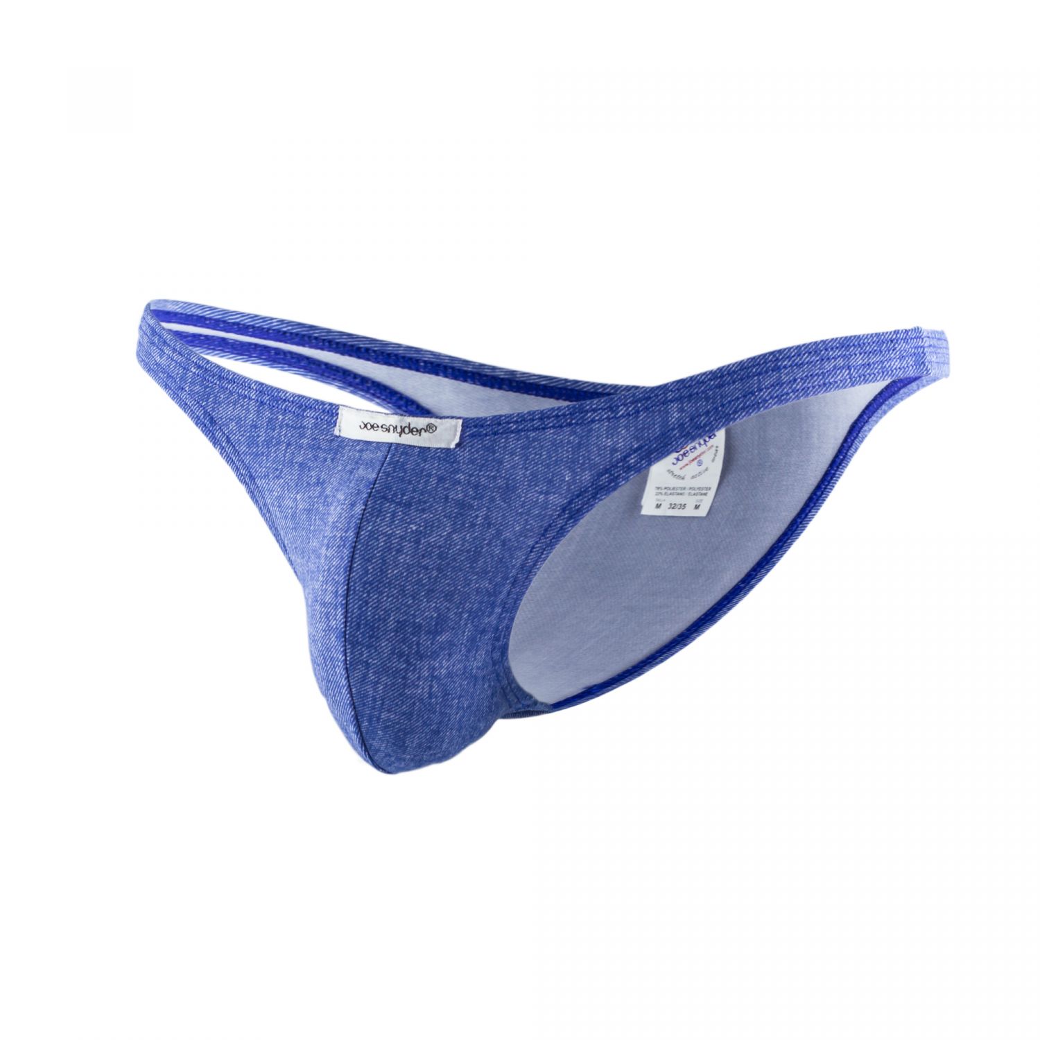 Joe Snyder Underwear Shining Capri Brazilian Brief Denim Blue JS07 ...