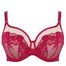 Sculptresse by Panache Josephine UW Full Cup Bra Magenta & Latte-thumb Underwired non-padded full cup mesh tulle bra. 75-105, E-O 10855-M&L