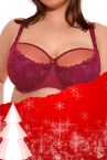 Gaia Lingerie Evy Semi Soft Bra Raspberry Red-thumb Underwired, semi soft bra 70-105, D-L BS-1275-MAL