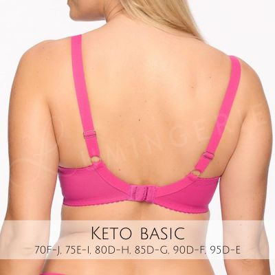 Gaia Lingerie Keto Semi Soft Bra Fuksja Underwired, semi soft bra. 70-105, D-L BS-1134-FUK