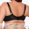 Gaia Lingerie Keto Semi Soft Bra Black-thumb Underwired, semi soft bra. 70-105, D-L BS-1134-CZA