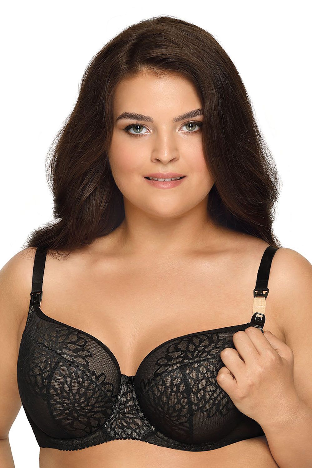 Bra Plus Size Women Lace Big Lette Full Cup Underwired Support Top