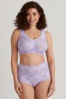 Miss Mary Lovely Jacquard Non-Wired Bra Lavender-thumb non-wired, full cup bra with extra wide straps. 80-110 D-I MM-2424-09/LAV