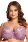 Nessa Luiza Soft UW Bra Heather-thumb Underwired, unpadded soft cup balconnet with embroidered cups. 65-110, D-P LUI-N500-HEA