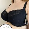 Gorsenia Blanka Half Padded Bra Black-thumb Underwired, half-padded bra 65-105, D-K K357-CZA