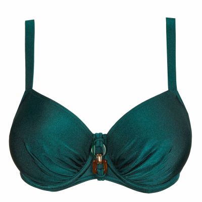 PrimaDonna Mangalore UW Full Cup Bikini Top Jewel Green Underwired, soft cup bikini bra. 70-105, D-I 4012110-JGR