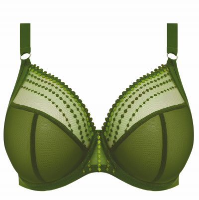 Elomi Matilda UW Plunge Bra Jungle Underwired, full cup plunge bra. 70-100, E-O EL8900-JUE