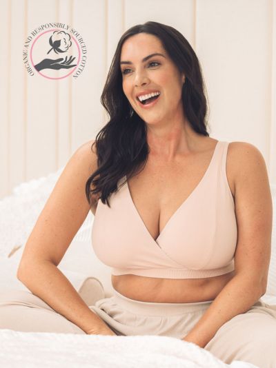 Royce Mia Nursing & Sleep Bra Blush Wirefree sleep and nursing bralette. 75-95 G/H - M/N 1451-BLH