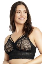 Elomi Downtime Non-Wired Bralette Grey Marl  Lumingerie bras and underwear  for big busts