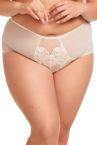 Nessa Milena Midi Brief Ecru-thumb Midi briefs with mesh insert at front. M-5XL MIL-NO2-ECR