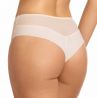 Nessa Milena Brazilian Ecru-thumb Brazilian briefs with mesh insert at front. M-5XL MIL-NO3-ECR