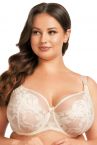 Nessa Milena Soft UW Bra Ecru-thumb Underwired non-padded balconnet with double layer mesh and lace cups. 65-100, E-O N-550-ECR