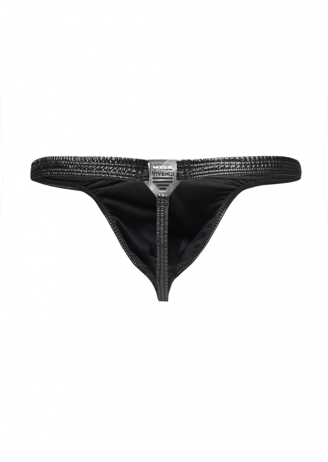 Sexy black latex thongs - Menwantmore