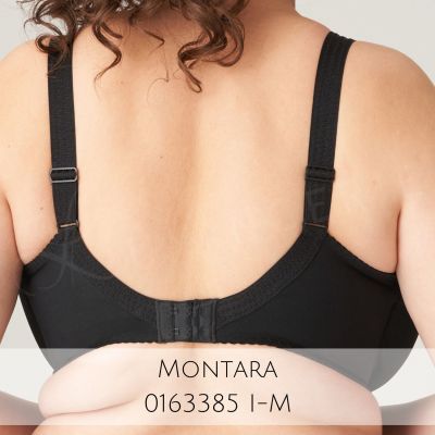 PrimaDonna Montara UW Full Cup Bra Black Underwired, non-padded full cup bra with side support. 70-110, D-M 01633-80/85-ZWA