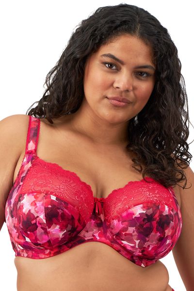 Elomi Morgan UW Banded Bra Berry Crush Underwired, non-padded banded bra in full cup. 70-100, E-O EL4110-BEH