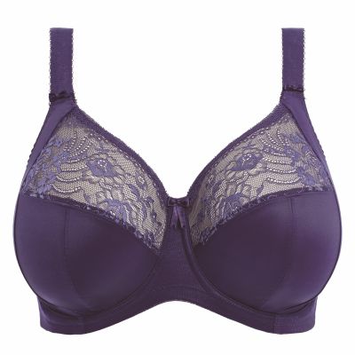 Elomi Morgan UW Banded Bra Midnight Underwired, non-padded banded bra in full cup. 70-100, E-O EL4111-MIH