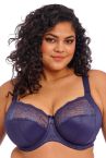 Elomi Morgan UW Banded Bra Midnight-thumb Underwired, non-padded banded bra in full cup. 70-100, E-O EL4111-MIH