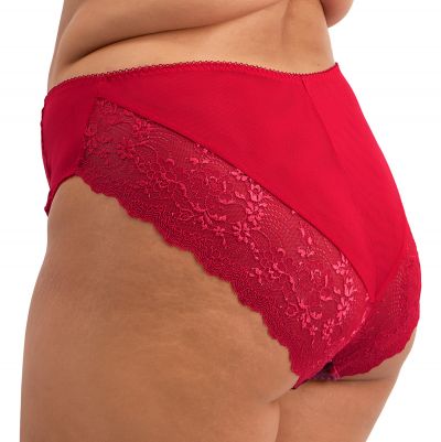 Elomi Morgan High Legt Brief Berry Crush Normal high waist, high cut legs. M/40 - 4XL/50 EL4118-BEH