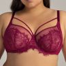 Ava Lingerie Mystic UW Soft Side Support Bra Chianti-thumb Underwired, non-padded mesh and lace balcony bra. 65-105, D-L AV2150-CHI