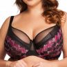 Nessa Nancy Soft UW Bra Pink Knit-thumb Underwired non-padded balconnet with double layer mesh and lace cups. 65-100, E-O N-550