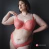 Panache Allure Full Cup Bra Coral-thumb Underwired, non-padded, full cup bra. 65-90, E-M 10765-CRL