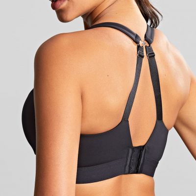 Panache Sport Endurance UW Non-Padded Sports Bra Black Underwired, non-padded sports bra with racer back option. 60-90, D-M 5022-BLK