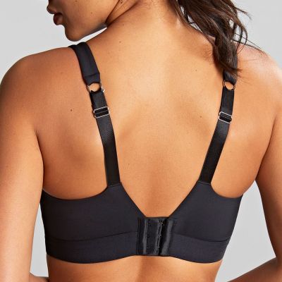 Panache Sport Endurance UW Non-Padded Sports Bra Black Underwired, non-padded sports bra with racer back option. 60-90, D-M 5022-BLK