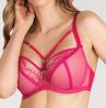 Gorsenia Paradise Soft Bra Amarante-thumb Underwired, non-padded bra mesh and lace bra. 65-100, D-M K496-AMA