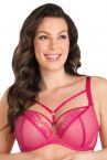 Gorsenia Paradise Soft Bra Amarante-thumb Underwired, non-padded bra mesh and lace bra. 65-100, D-M K496-AMA