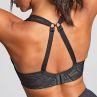 Panache Sport 5021C Power UW Padded Sports Bra Black & Chalk-thumb Underwired, padded sports bra with racer back option. 65-90, E-M 5021C-BLC