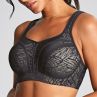 Panache Sport 5021C Power UW Padded Sports Bra Black & Chalk-thumb Underwired, padded sports bra with racer back option. 65-90, E-M 5021C-BLC