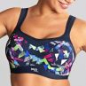 Panache Sport 5021D Power UW Padded Sports Bra Graphic Print-thumb Underwired, padded sports bra with racer back option. 65-90, D-K 5021D-GRA