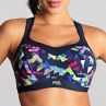 Panache Sport 5021D Power UW Padded Sports Bra Graphic Print-thumb Underwired, padded sports bra with racer back option. 65-90, D-K 5021D-GRA