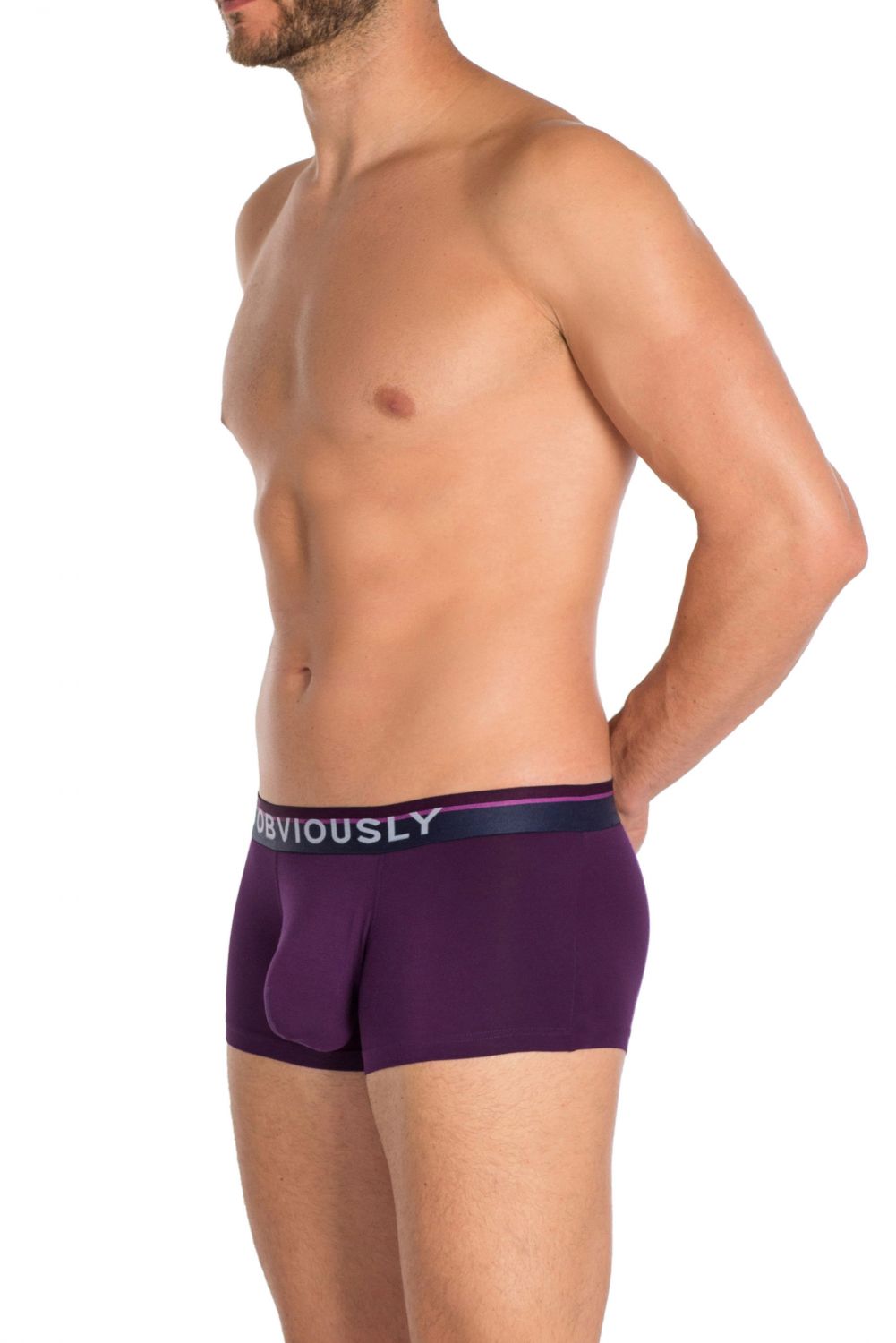 Obviously PrimeMan Hipster Brief A04 Purple Mens Underwear