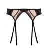 Playful Promises Ramona Strap & Mesh Suspender Black Leatherette-thumb  38/UK10 - 54/UK26 PP-SB-3220-L