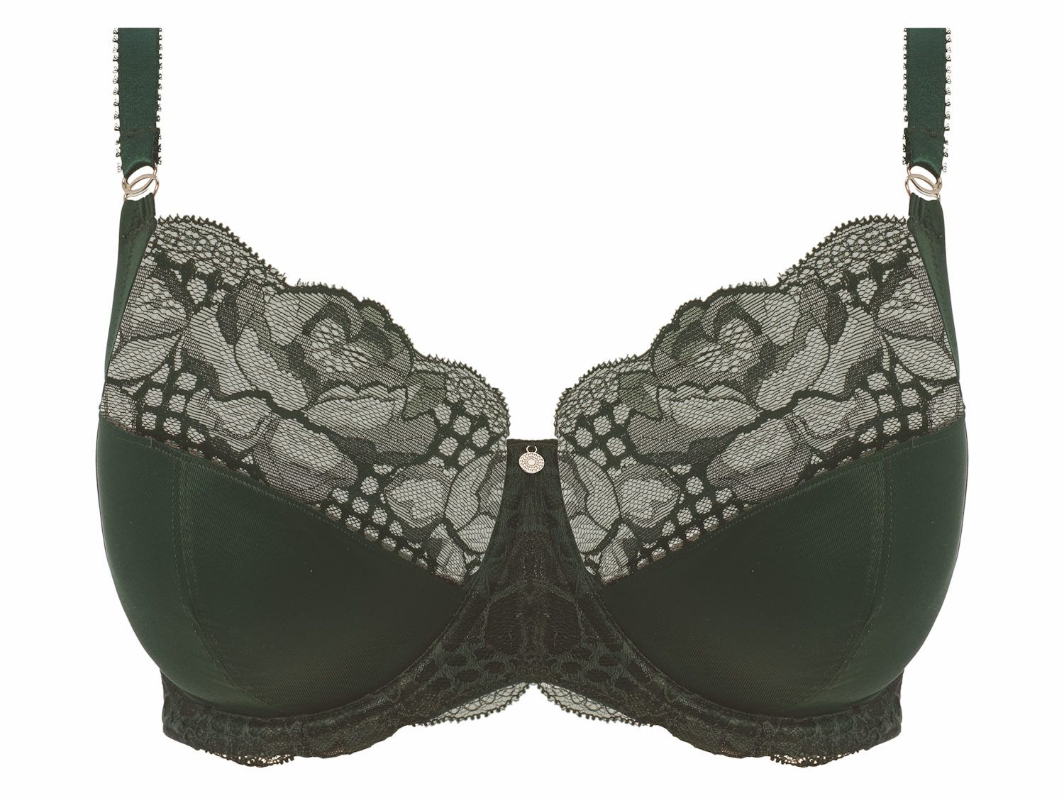 Buy Floret Double Layered Non Wired Full Coverage Super Support Bra - Lime  Green Navy at Rs.898 online