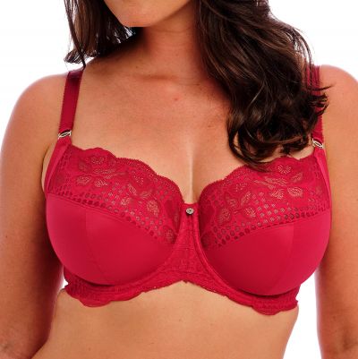 Fantasie Reflect UW Soft Side Support Bra Red Underwired, unpadded side support bra. 65-95, D-M FL101801-RED