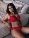 Fantasie Reflect UW Soft Side Support Bra Red-thumb Underwired, unpadded side support bra. 65-95, D-M FL101801-RED