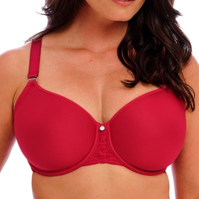 Fantasie Reflect UW Spacer Bra Red Full cup, smooth, moulded, spacer bra with underwires. 65-90, D-J FL101810-RED