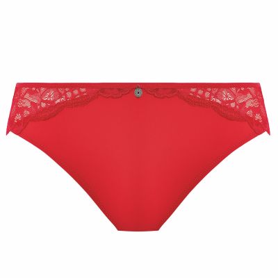 Fantasie Reflect Midi Brief Red Midi brief with lace decorations. XS-2XL FL101850-RED