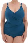 Plaisir Riviera Faux Wrap Swimsuit Amalfi-thumb Swimsuit with built-in cups. 42-56, C-H T0066-26/AMA