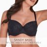 Gaia Lingerie Sandy Semi Soft Bra Black-thumb Underwired, semi soft bra 65-105, D-L BS-594-CZ2