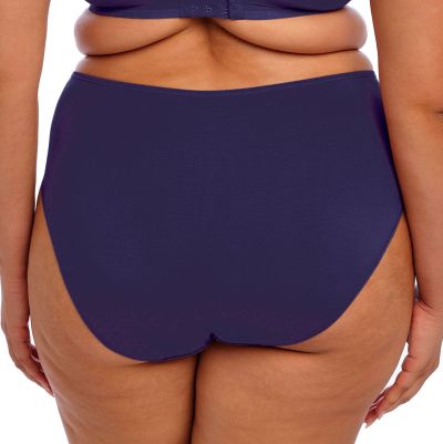 Elomi Smooth Full Brief Midnight High waist full brief. S/36-38 - 3XL-4XL/48-50 EL4565-MIH