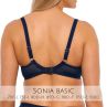 Gaia Lingerie Sonia Semi Soft Bra Navy Blue-thumb Underwired, semi soft bra. 70-105, D-L BS-1058-GRA