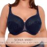 Gaia Lingerie Sonia Semi Soft Bra Navy Blue-thumb Underwired, semi soft bra. 70-105, D-L BS-1058-GRA